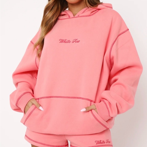 White Fox Boutique Tops - White Fox Boutique Instant Attraction Oversized Hoodie Melon